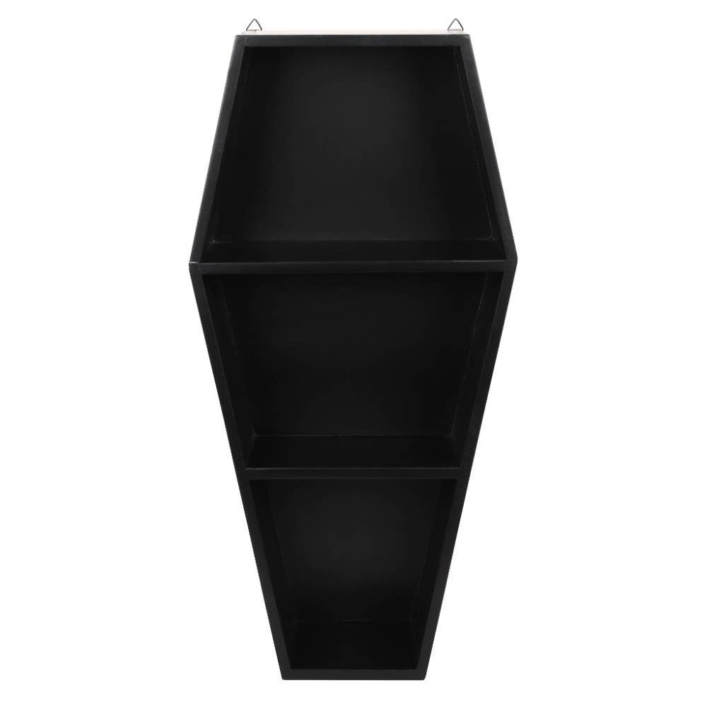 Coffin Shaped Wall Shelf