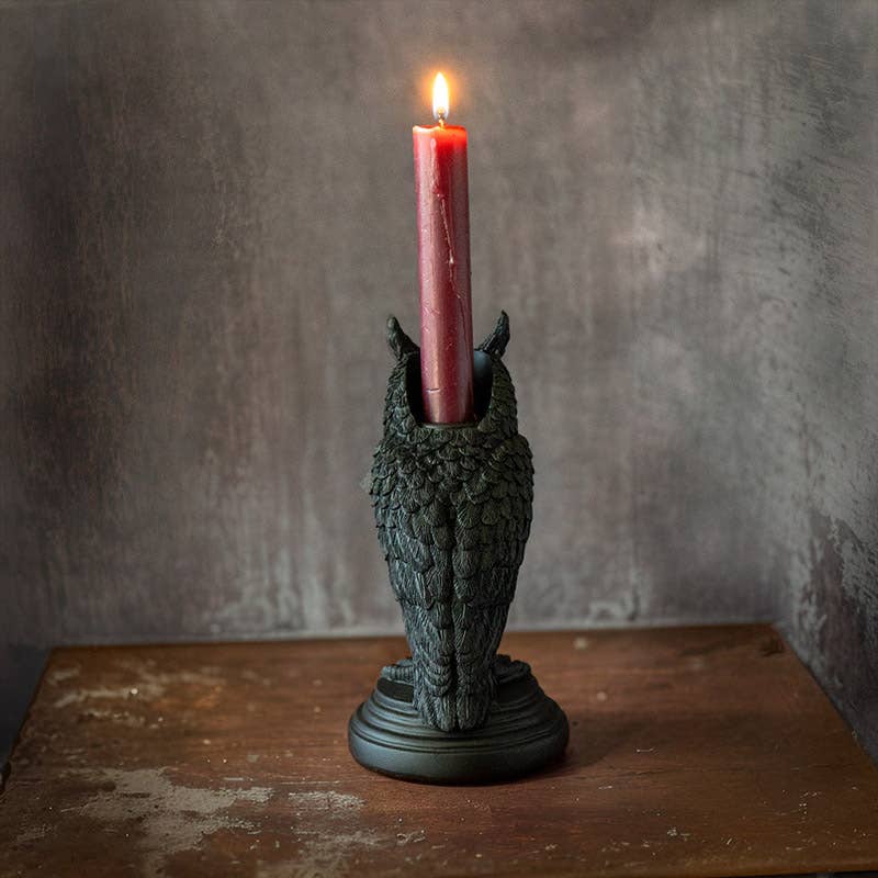 Owl of Astrontiel Haunted Mansion Candle Holder