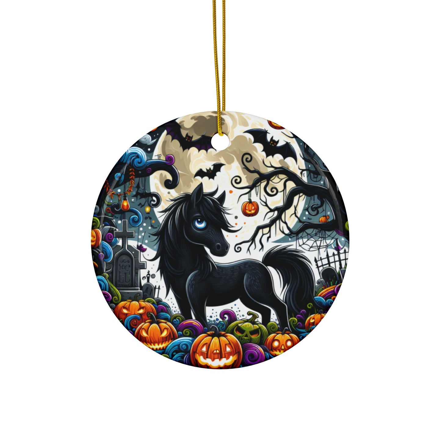 Dark Horse ceramic ornament