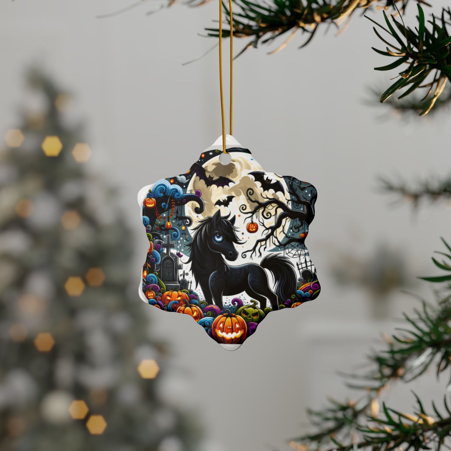 Dark Horse ceramic ornament