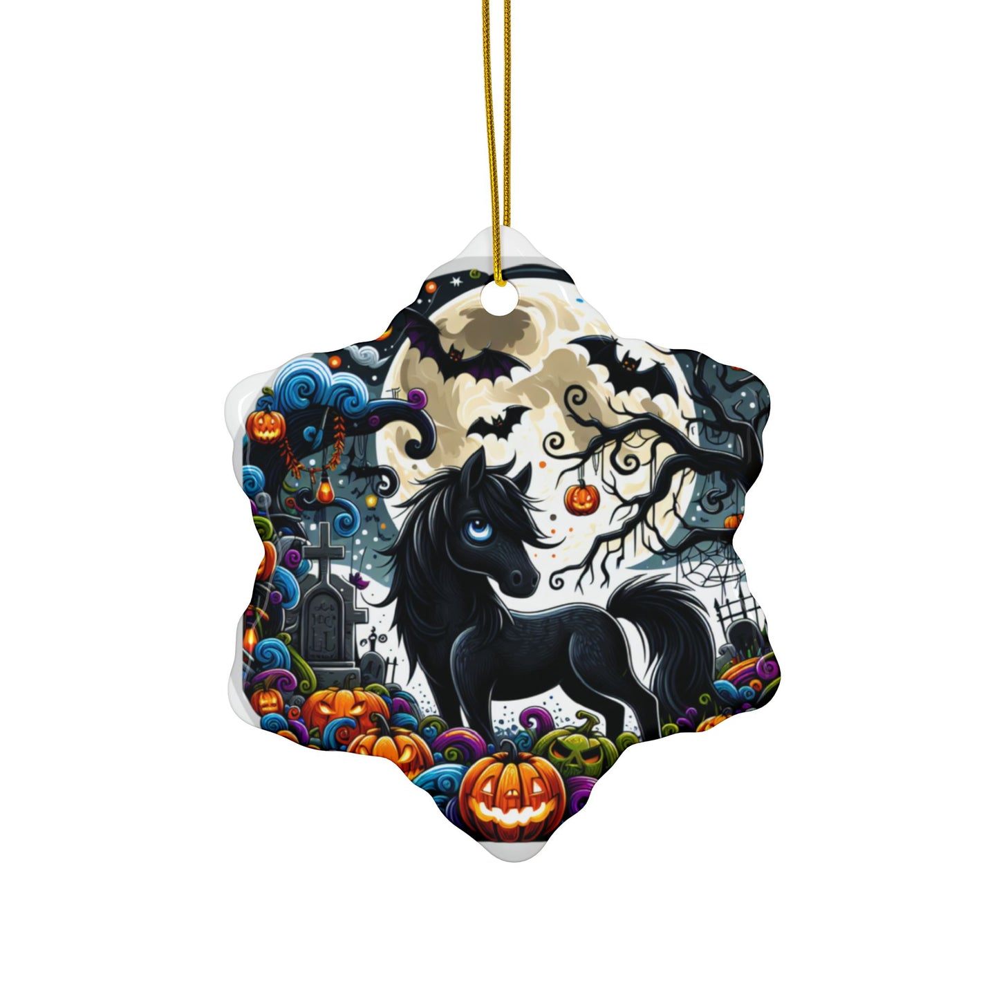 Dark Horse ceramic ornament