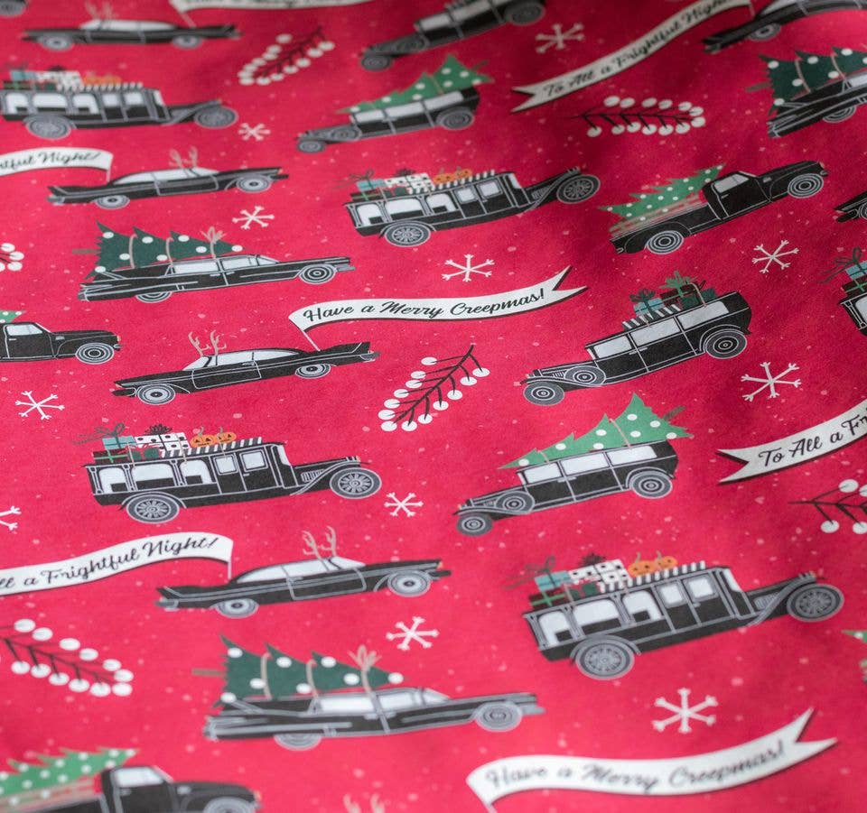 Creepmas Hearse Gift Wrap (8ft Roll)