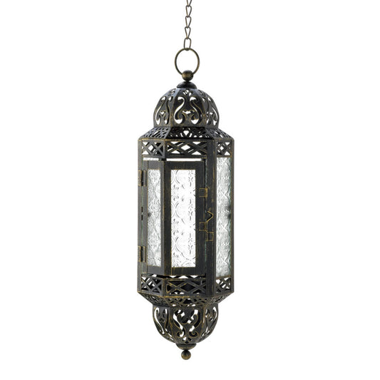 Clear Hanging Candle Lantern