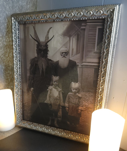 Creepy Vintage Krampus Print