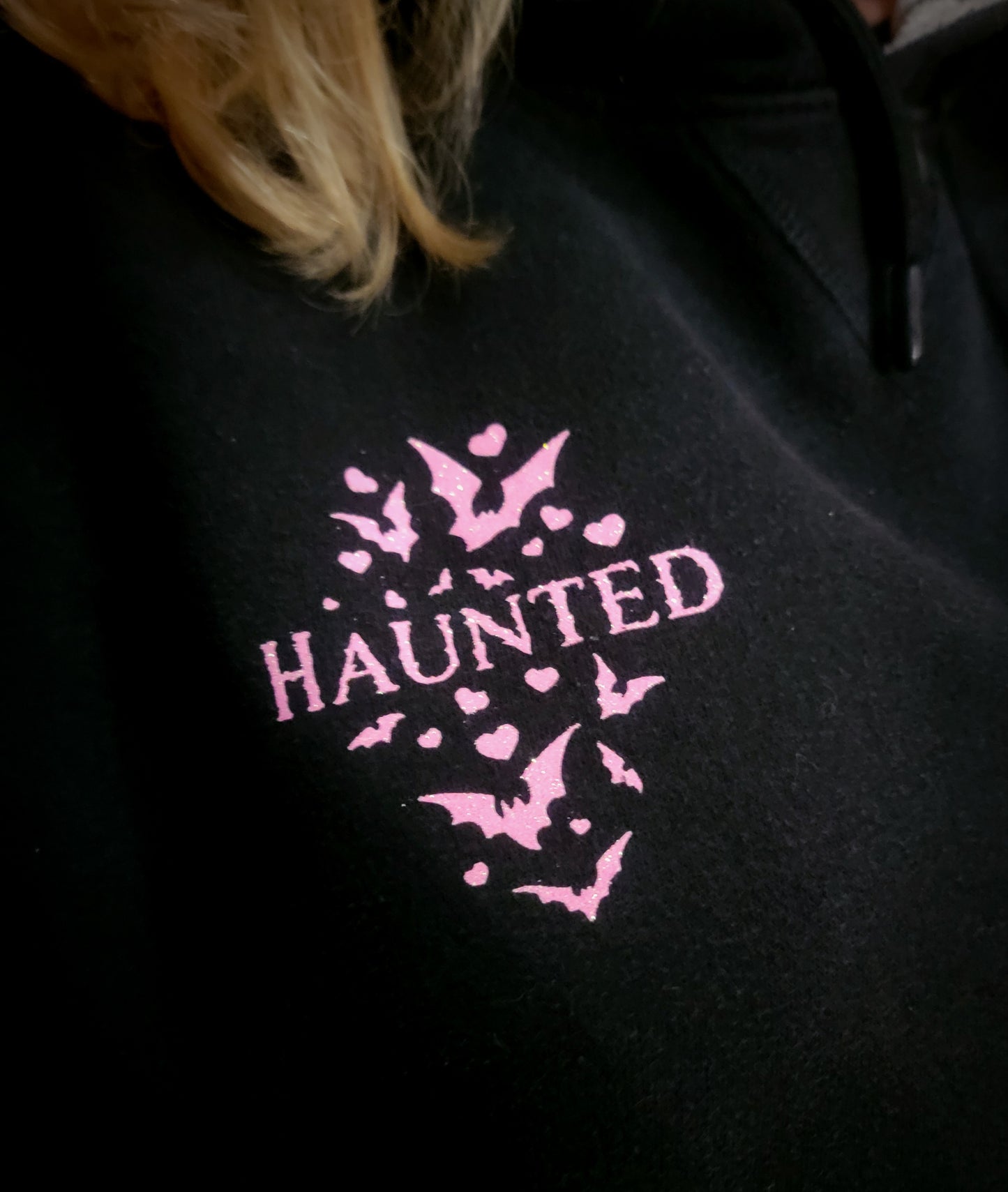 Haunted LOVE Bats Hooded Sweatshirt