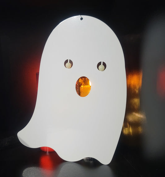 Hanging Ghost with Glow in the Dark Eyes