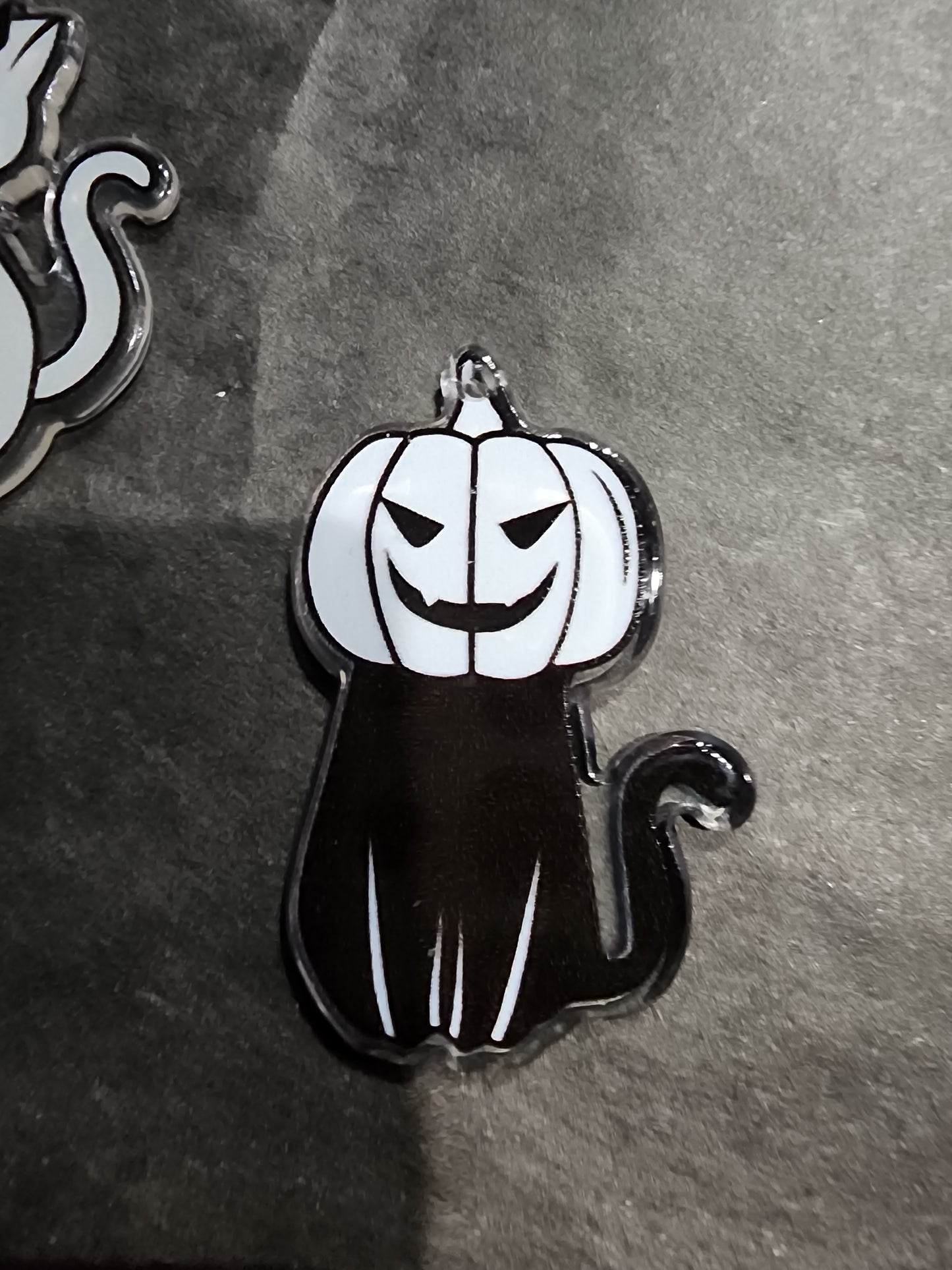 Black Cats, Skeleton Cats, Pumpkins Cats Charms Pendant