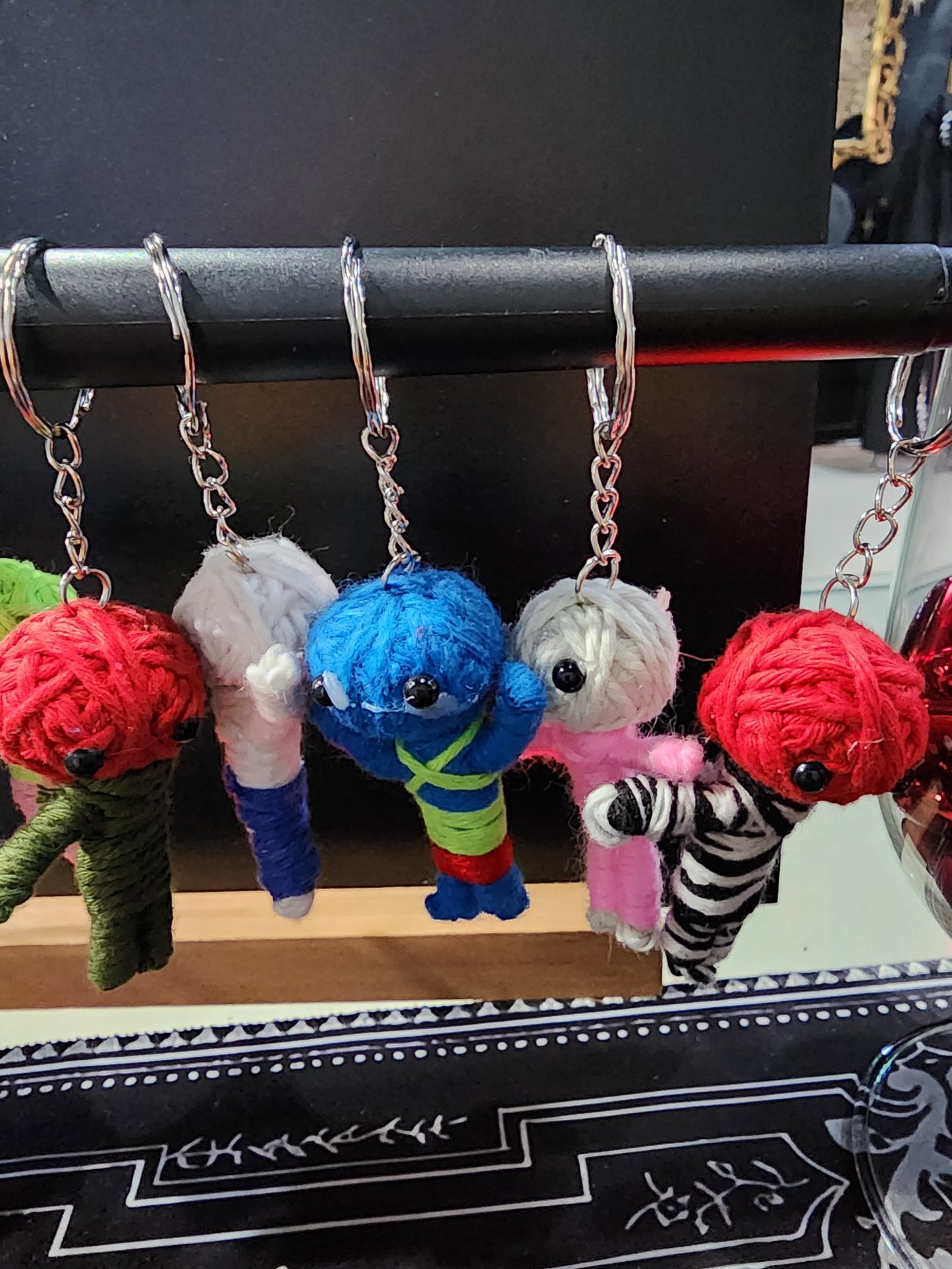 Crochet Voodoo Doll Key Chain-Handmade