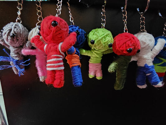 Crochet Voodoo Doll Key Chain-Handmade