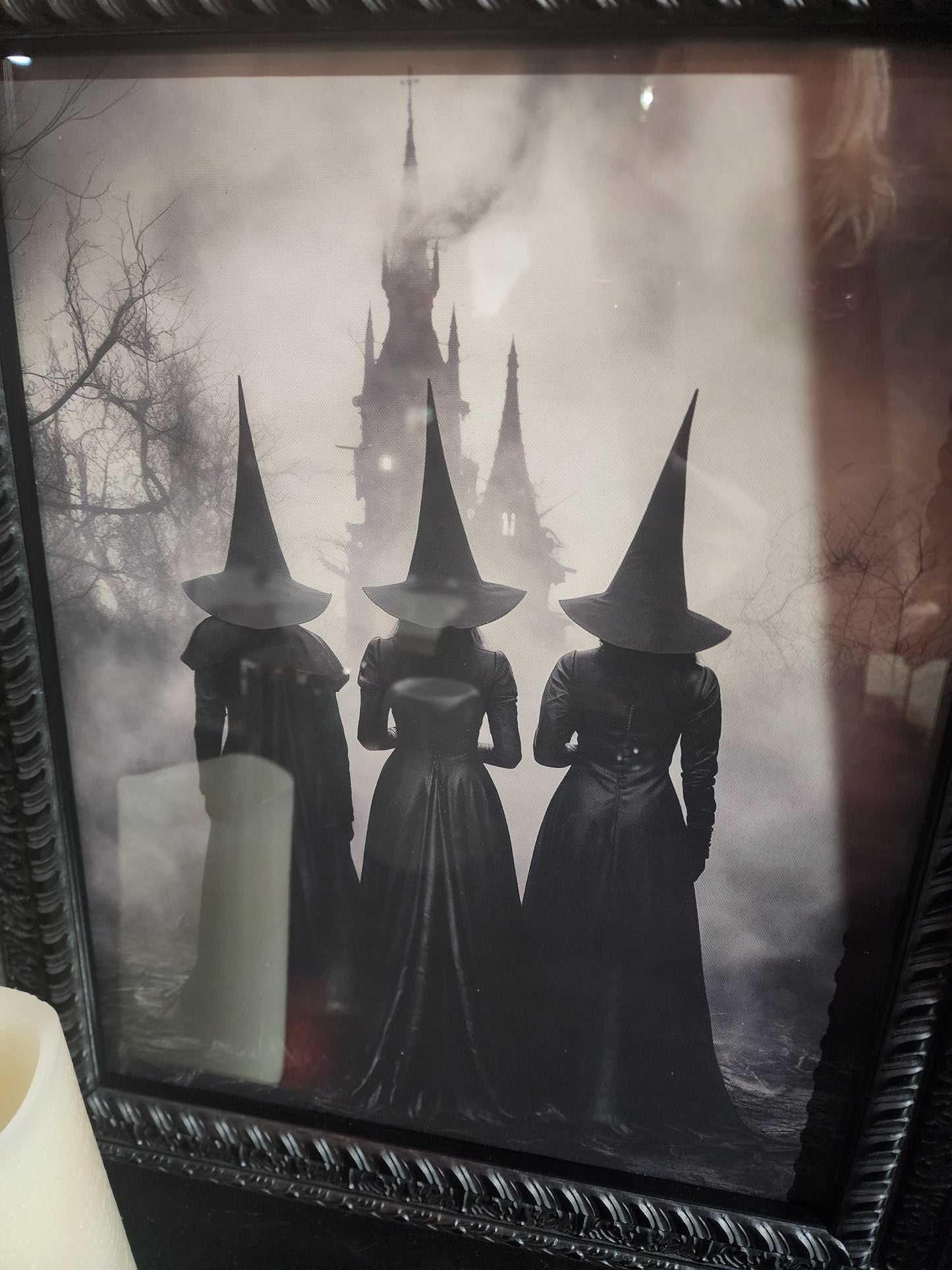 Spooky Old Time Witchy Framed Print