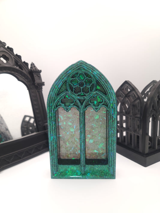 Handmade Glowing Cathedral Arch Display