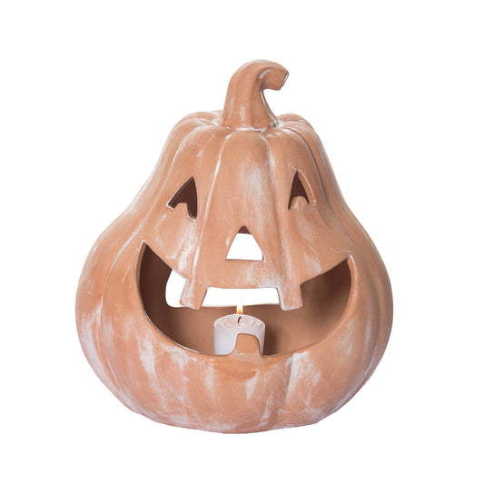 Happy Pumpkin Candle Holder