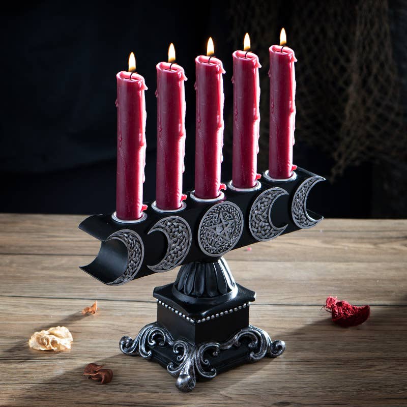 Triple Moon Candelabra