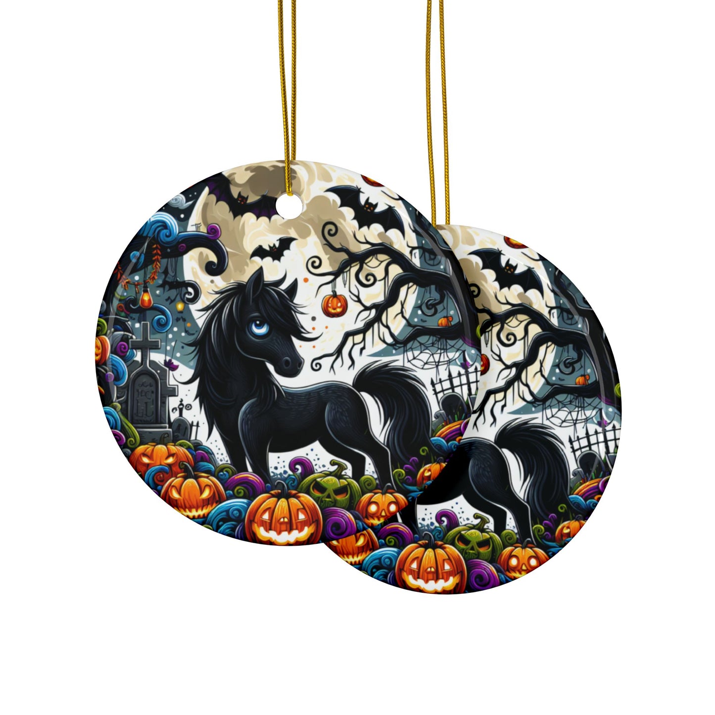 Dark Horse ceramic ornament