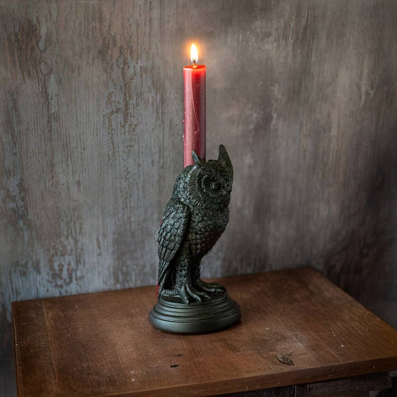 Owl of Astrontiel Haunted Mansion Candle Holder