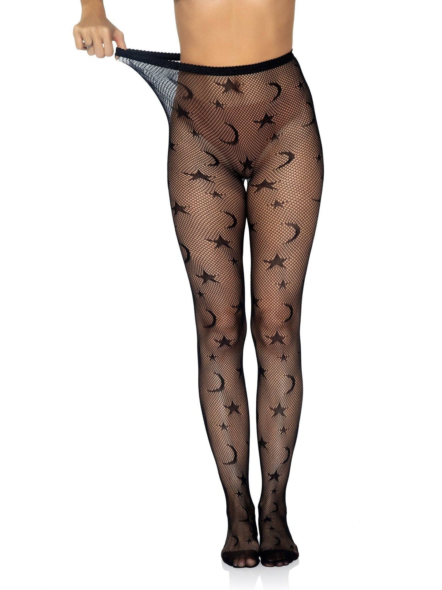 Celestial Fishnet Tights Gothic Witch