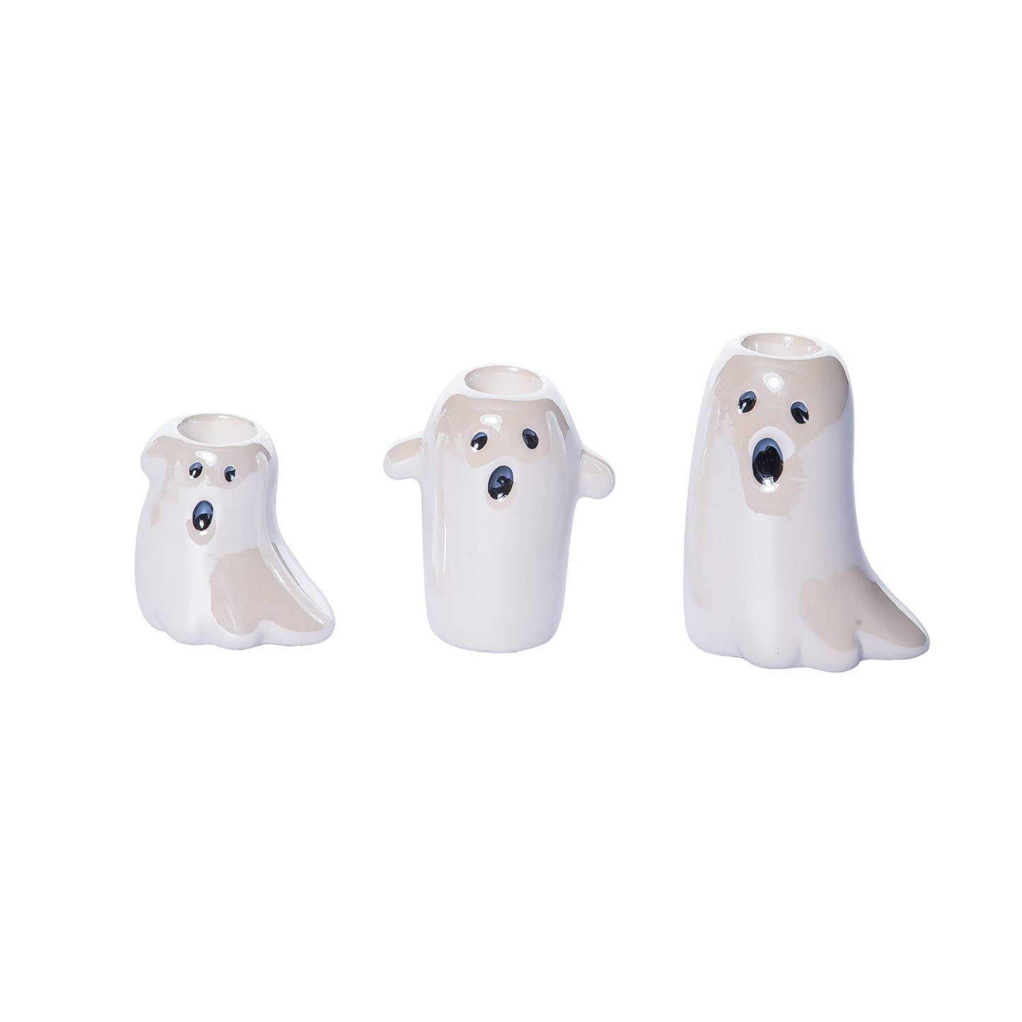 Tapered Ghost Candle Holder Set