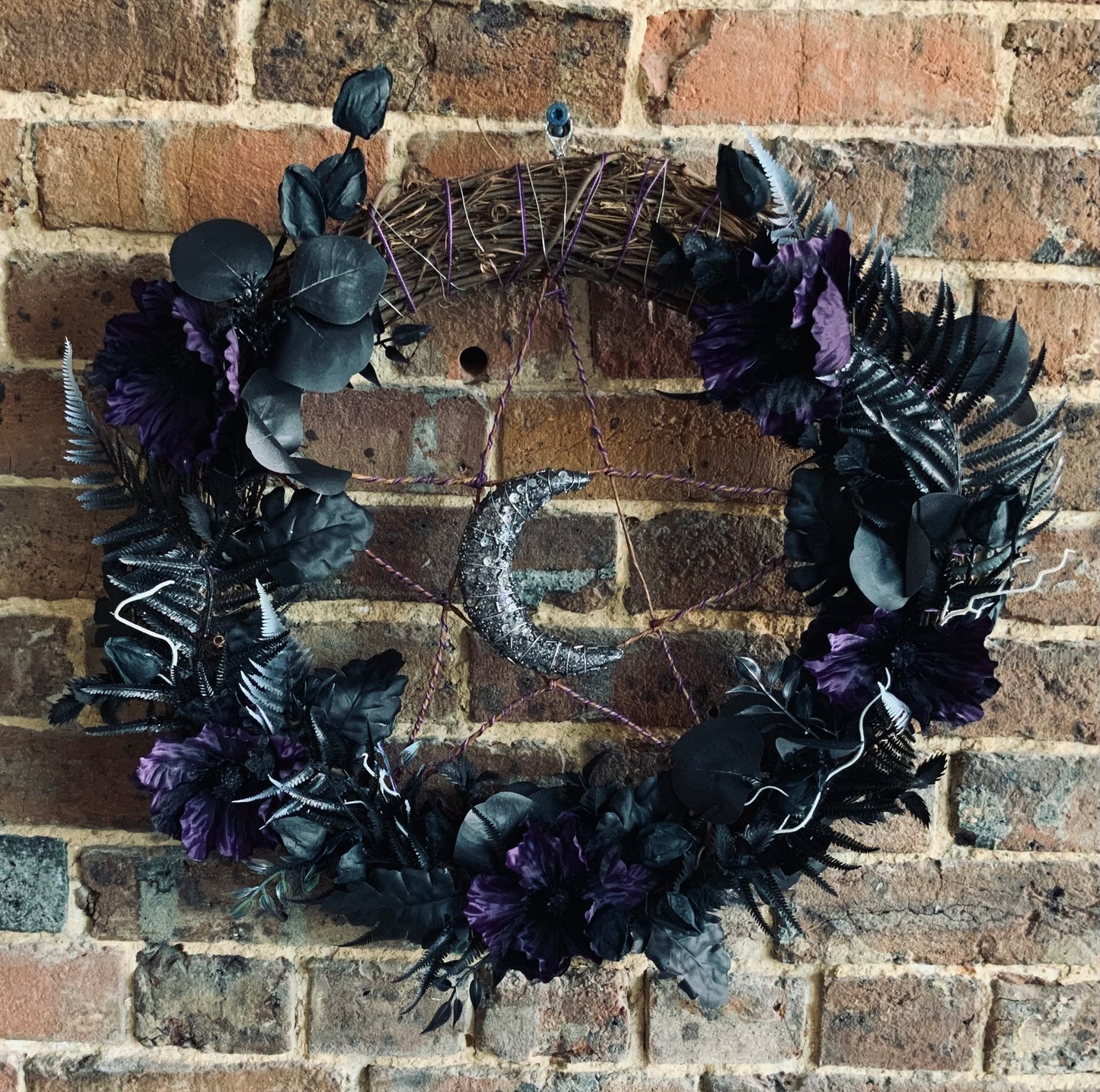 Violet moon wreath