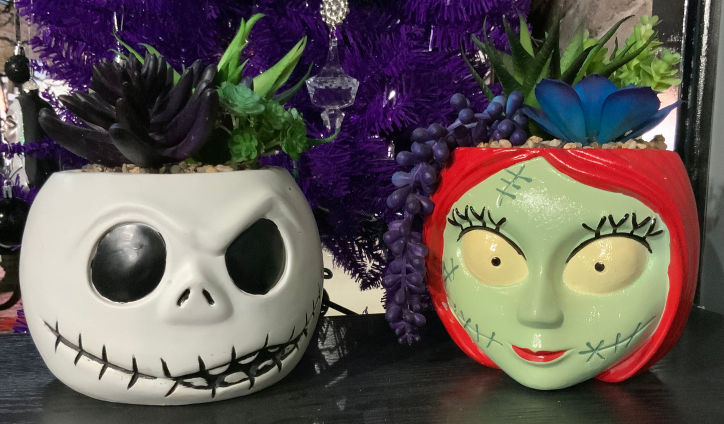 Jack or Sally Imitation succulent pot