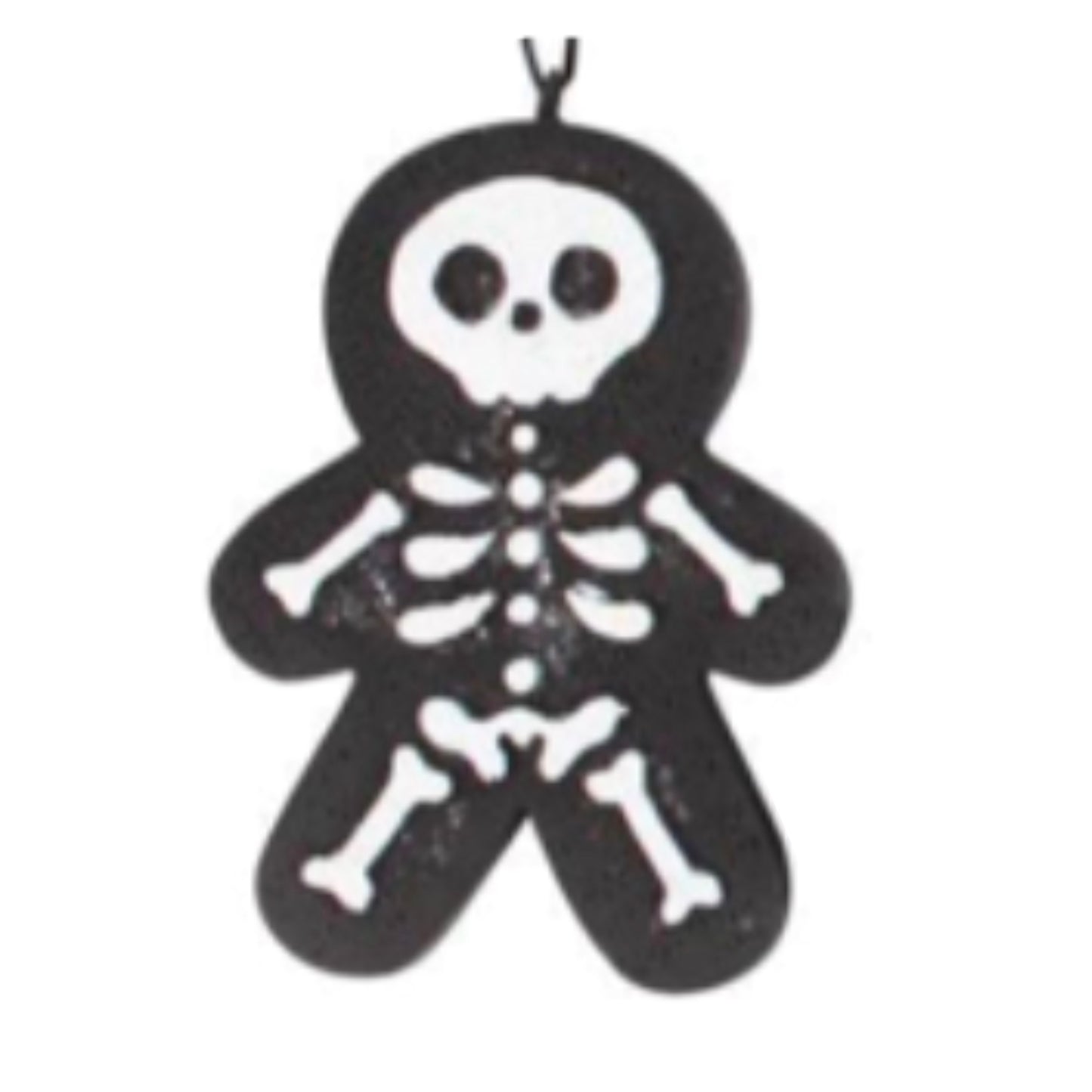 Black Skeleton Gingerbread Ornaments