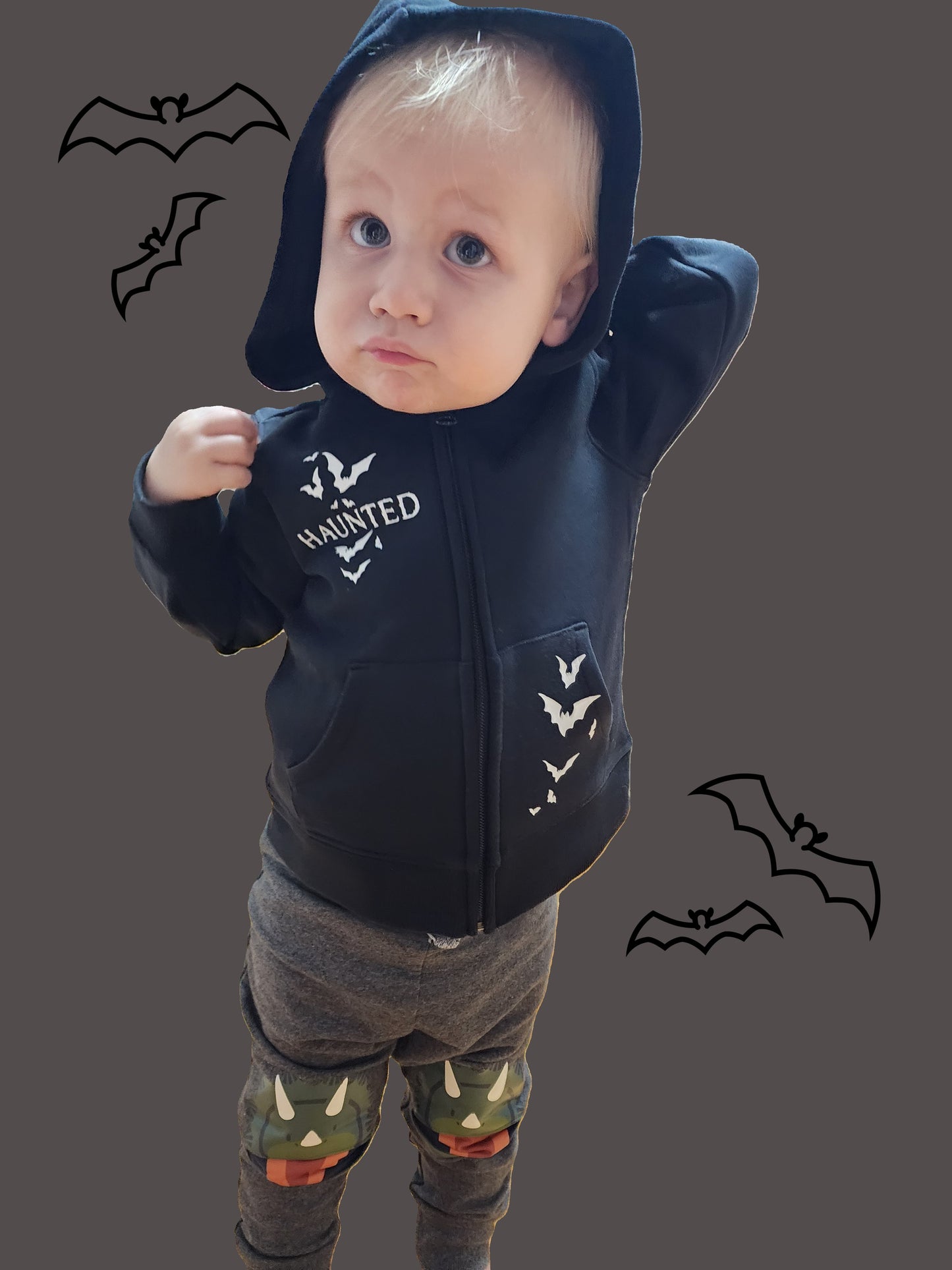 Haunted Bats Premium Youth Hoodie for Kids