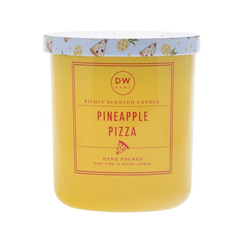 Pineapple Pizza Glass Candle with decorative lid