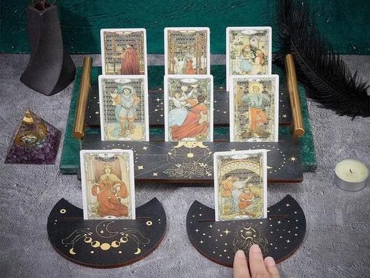 Moon Shaped Tarot Card Holder