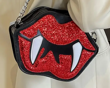 Vampire Lips Crossbody Purse