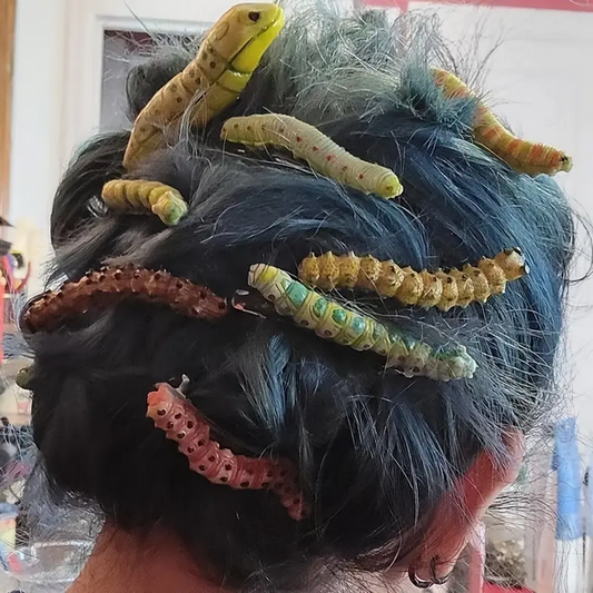 Caterpillar Hair Clips