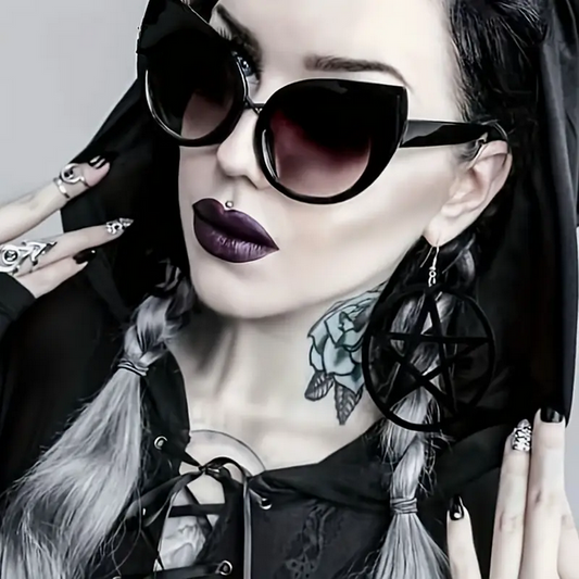 Gothic Cat Eye Sun Glasses