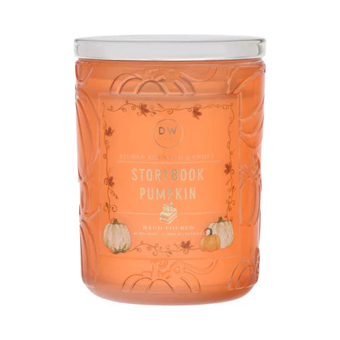 Storybook Pumpkin Large Glass Candle