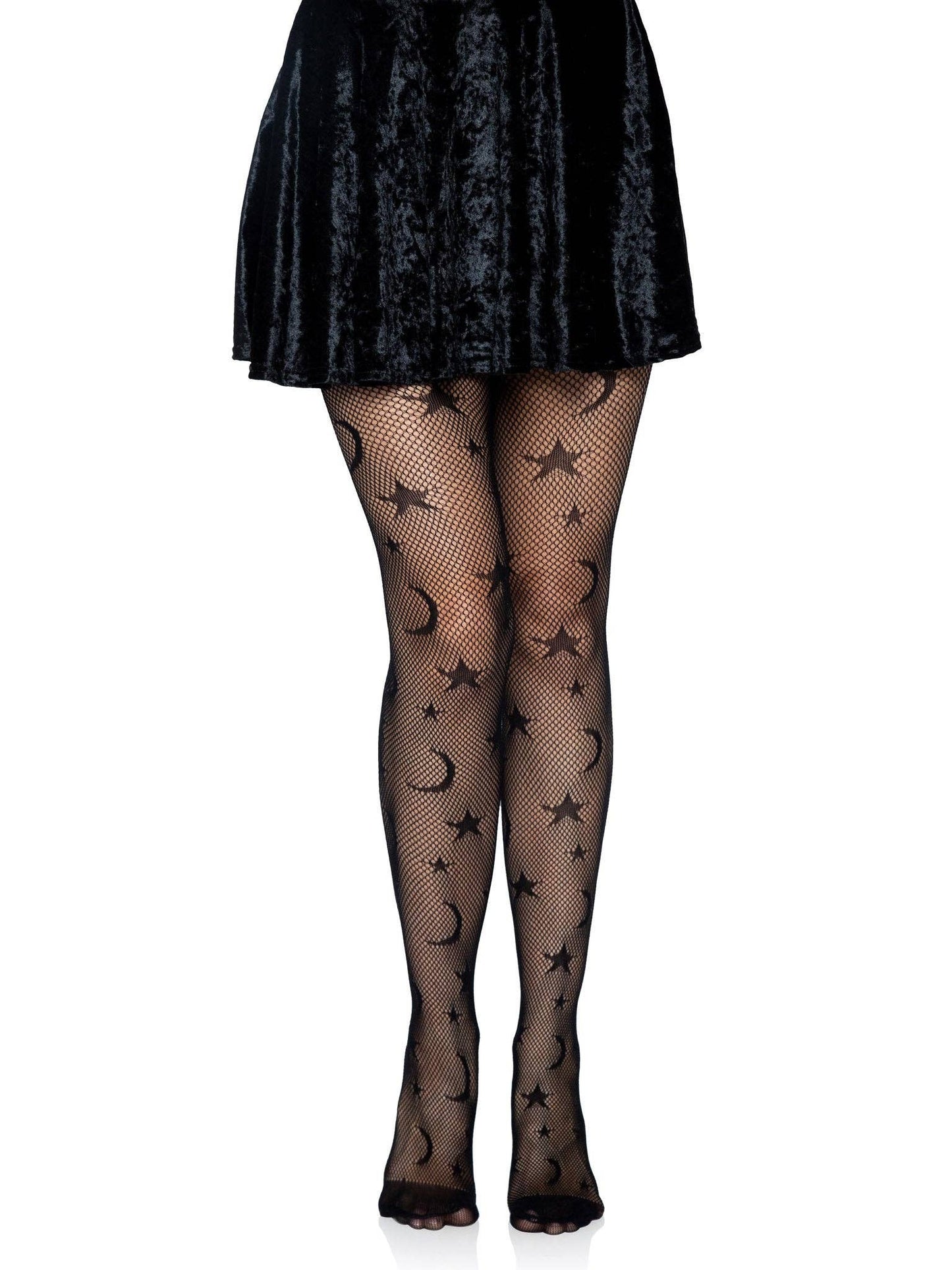 Celestial Fishnet Tights Gothic Witch