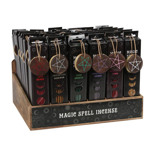 Magic Spell Incense Sticks with Pentagram Holder