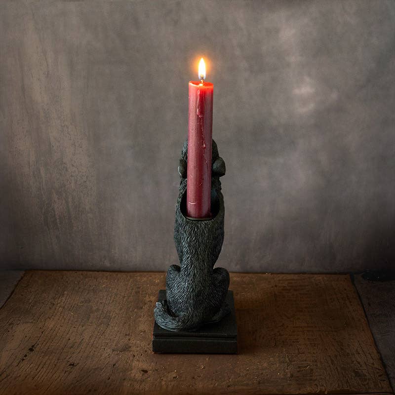 howling Wolf Candle Holder