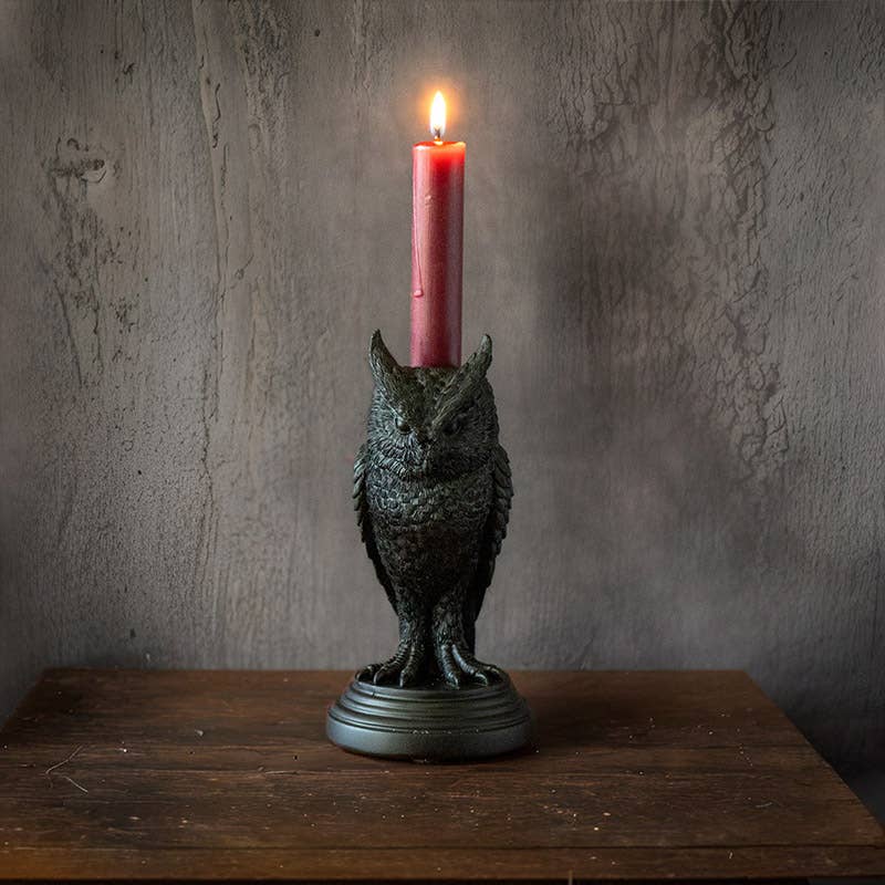 Owl of Astrontiel Haunted Mansion Candle Holder