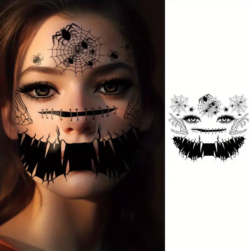 Haunting Face Tattoos