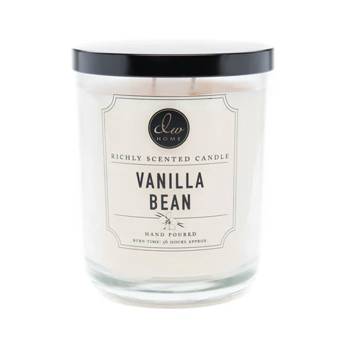 Vanilla Bean Glass Candle, Wax Melts, Reed Diffuser, Room Spray